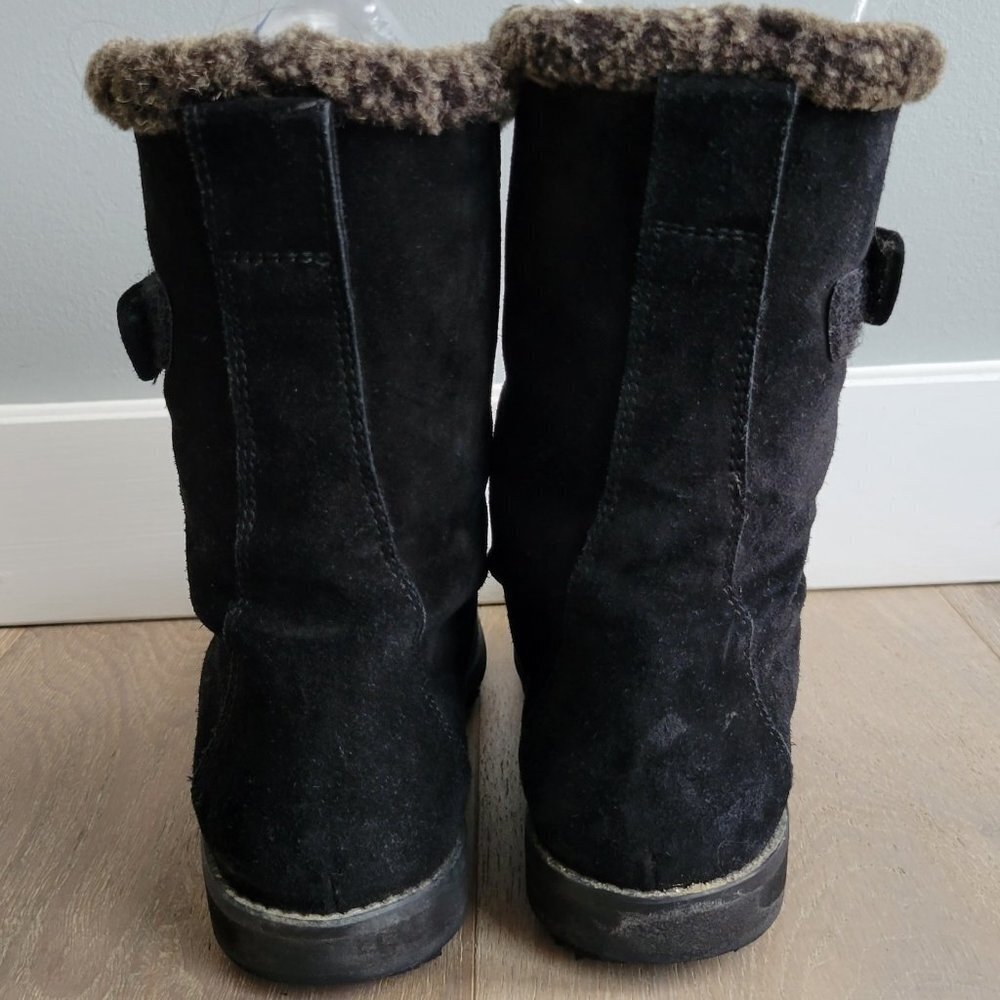 Stuart Weitzman Black Suede Boots Size 8 - Picture 4 of 11